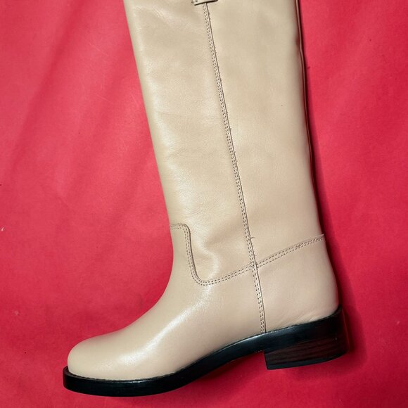 J.Crew Leather Riding Boots – Size 8.5 – Neutral Beige Classic Tall Boots - Picture 11 of 12